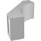 Ekena Millwork 5-in. W x 10-in. D x 14-in. H Westlake Architectural Grade PVC Knee Brace BRCP05X10X14WTL - alternate 6
